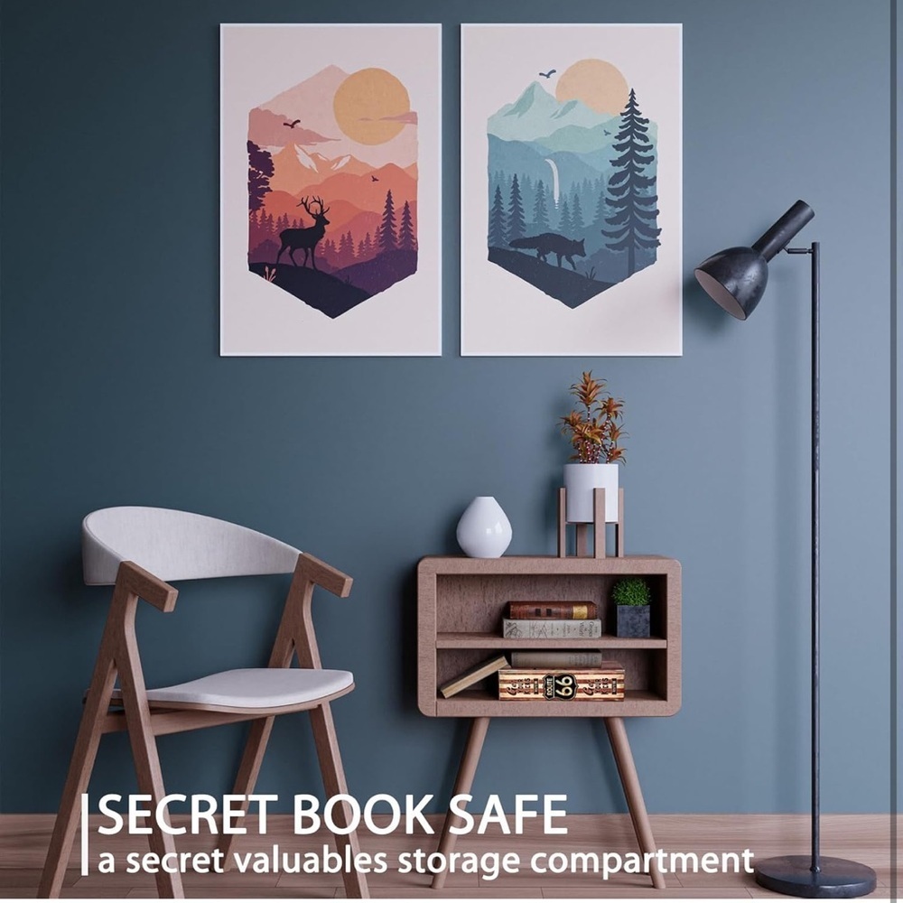 Fireproof Book Safe, 4200°F Money Bag Combination Lock, Fake Book Hidden Storage - Picture 4 of 8